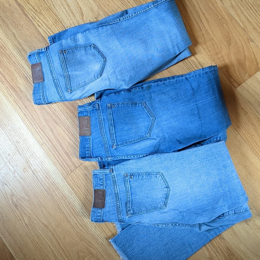 Lot of 3 Madewell Jeans